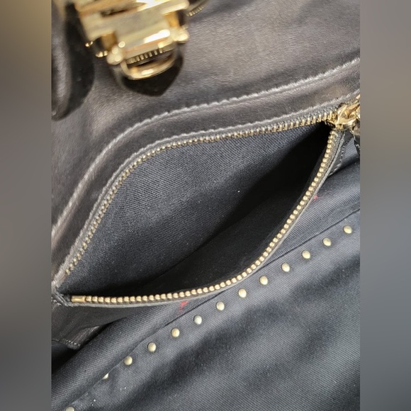 VALENTINO LEATHER ROCKSTUD SATCHEL - Picture 10 of 15